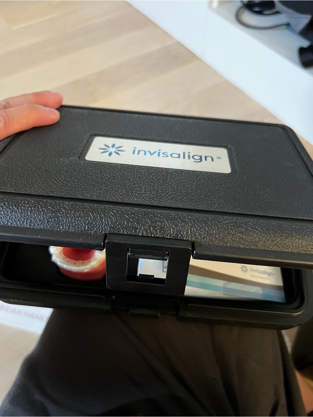 Invisalign Black Aligner Case with Logo - DEMO